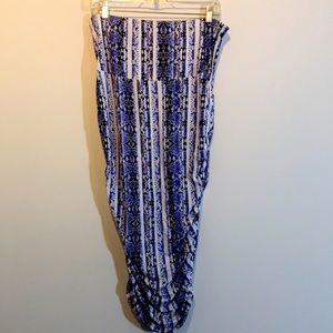 Isabella Oliver For A Pea In The Pod Adalina Print Ruched Skirt